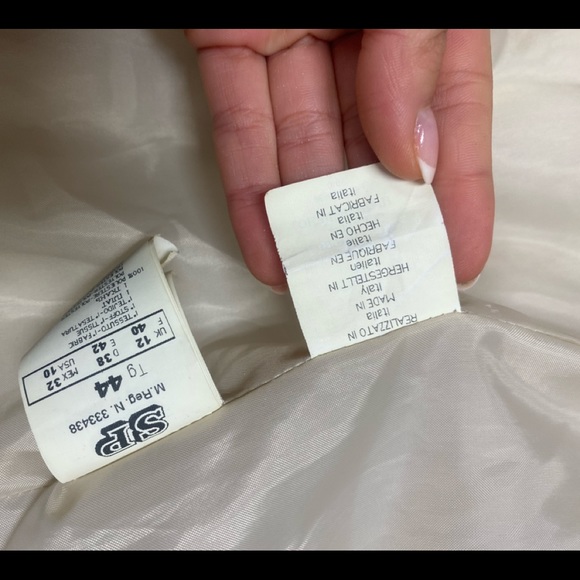 Beige woman’s coat, Made in Italy, Rabbit fur - Picture 7 of 16